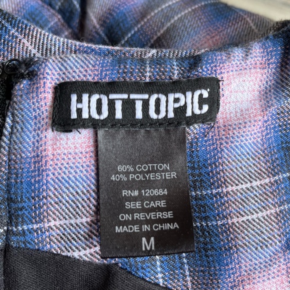 •Hot Topic• Plaid Side Cutout Dress - Size Medium - Picture 2 of 11